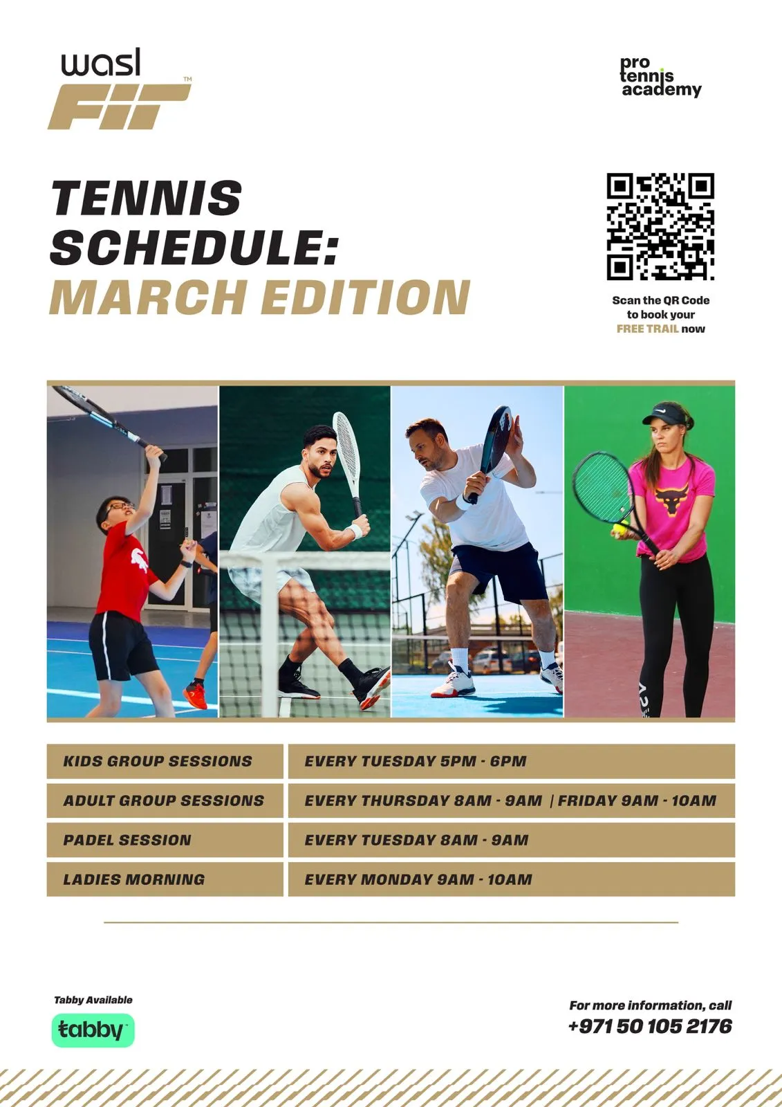 Tennis and Padel Lessons at Dar Wasl Courts