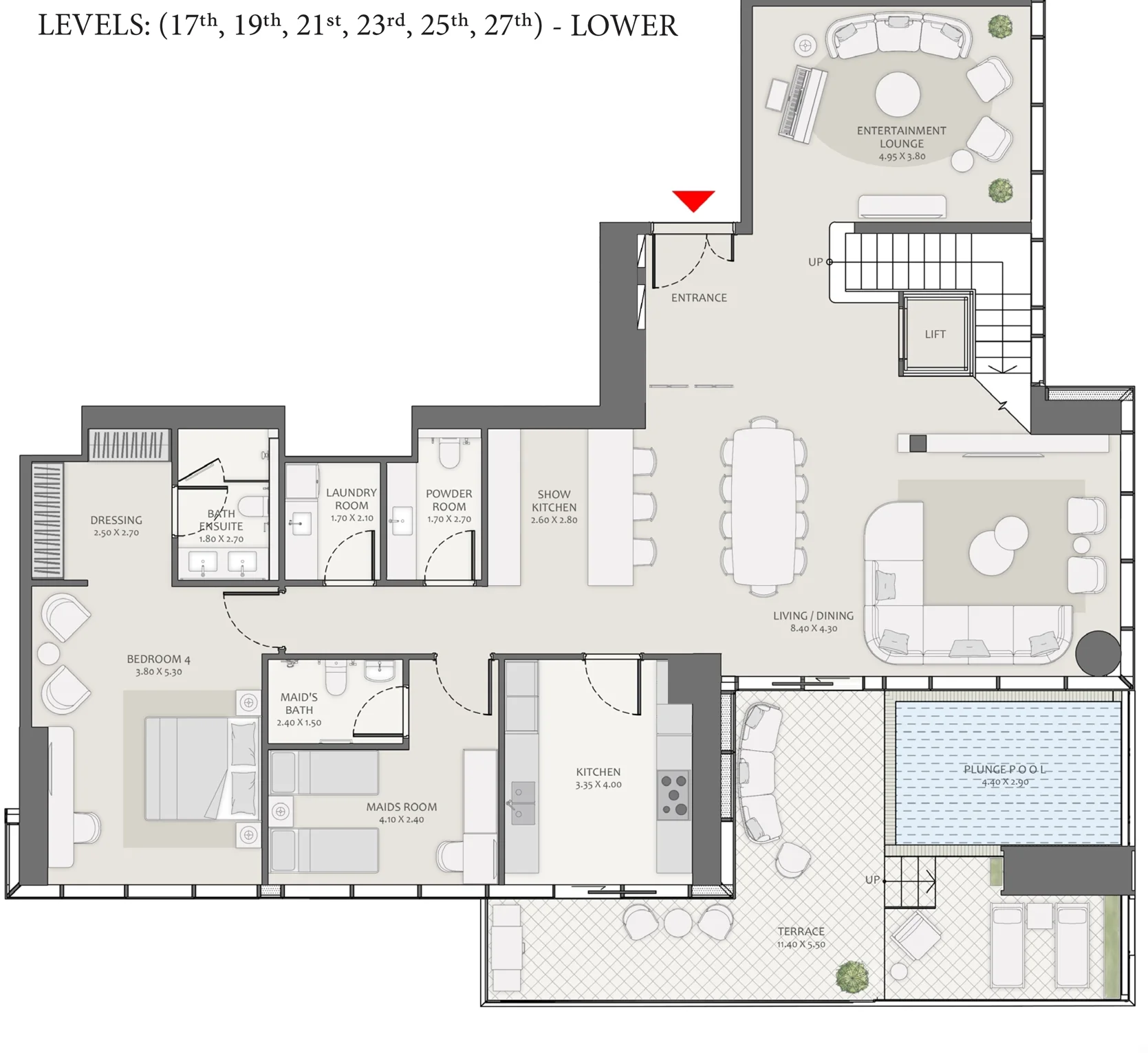 4 Bedroom Duplex
